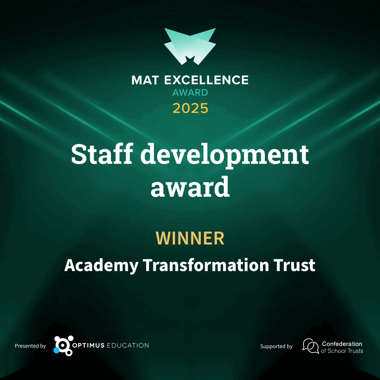 Winners: Staff Development at the MAT Excellence Awards